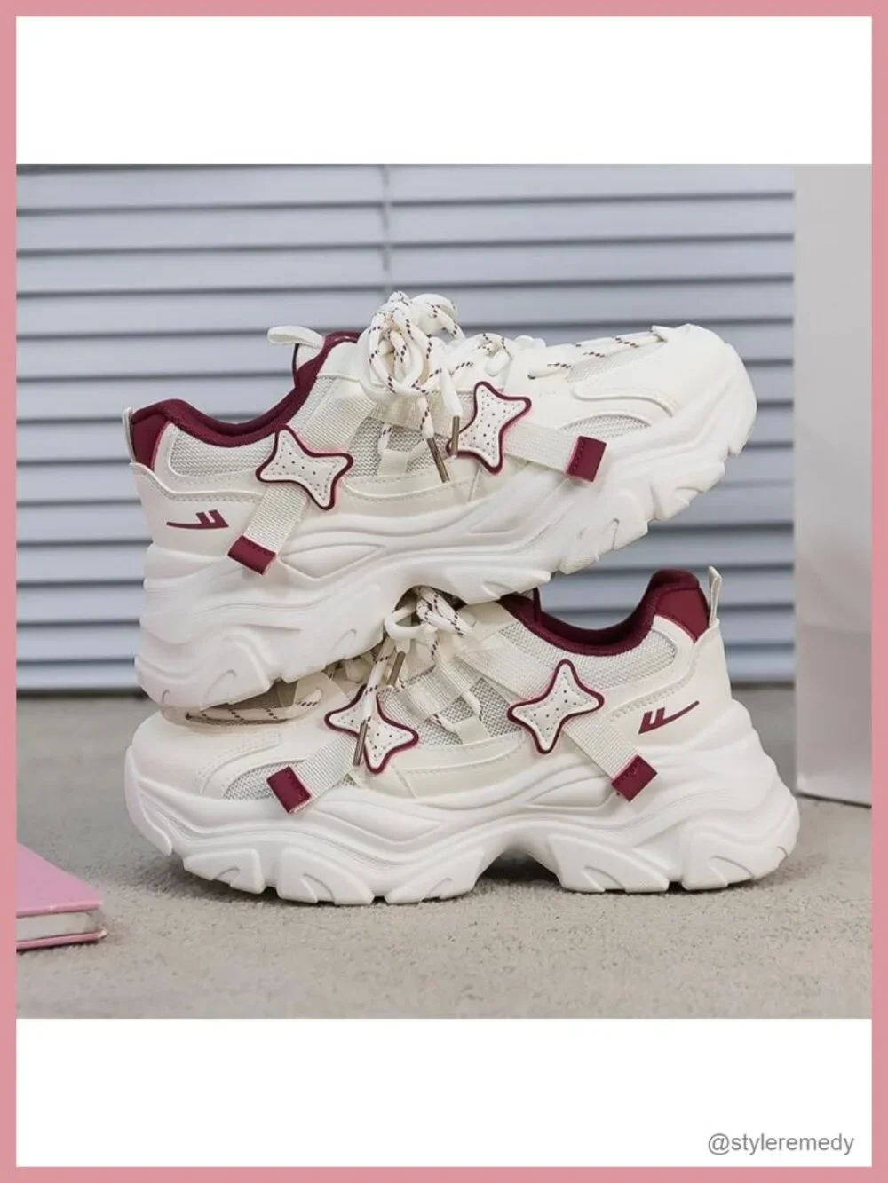 Chunky Platform Sneakers Women Y2K Breathable Mesh Thick Sole Casual Tennis